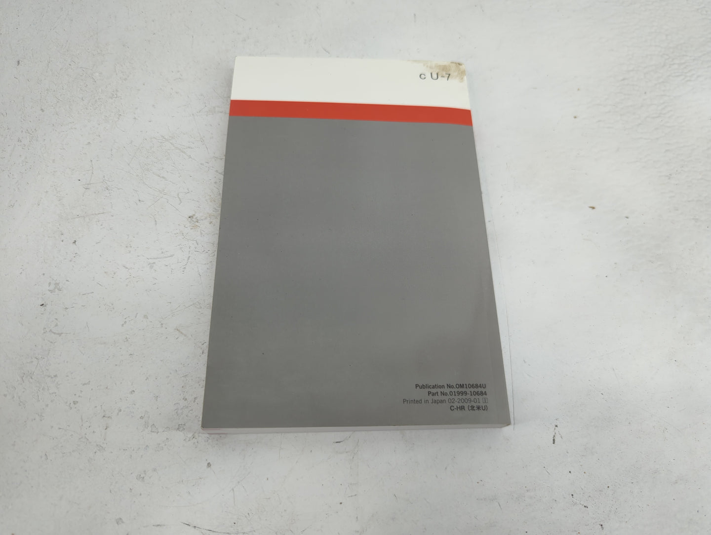 2021 Toyota C-Hr Owners Manual Book Guide P/N:OM10684U 01999-10684 OEM Used Auto Parts - Oemusedautoparts1.com