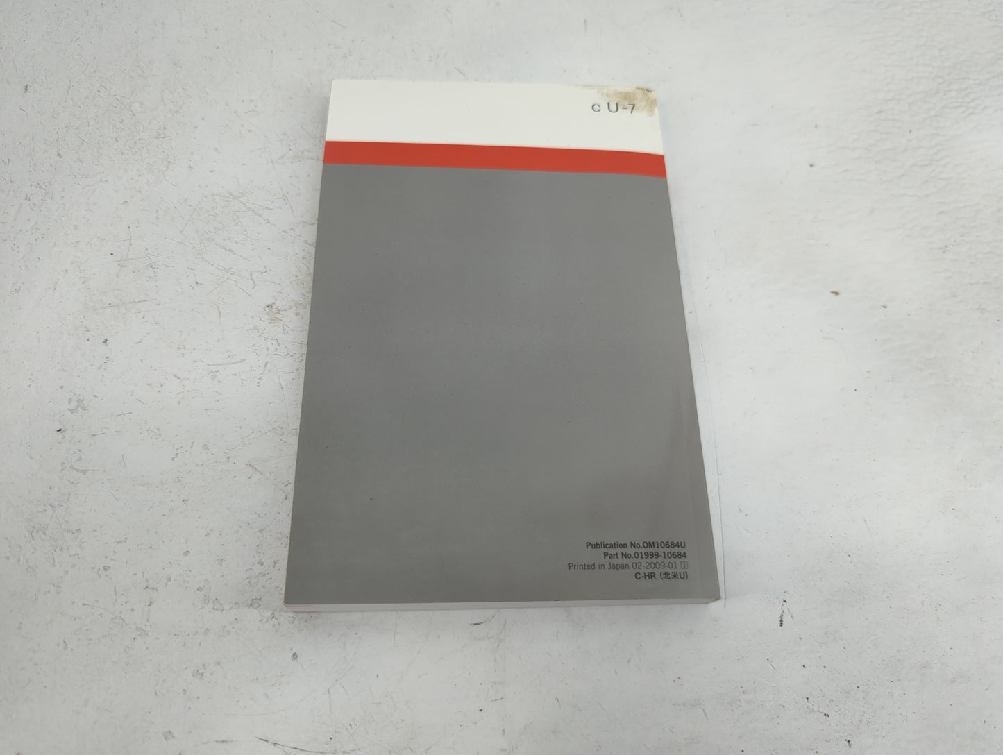 2021 Toyota C-Hr Owners Manual Book Guide P/N:OM10684U 01999-10684 OEM Used Auto Parts - Oemusedautoparts1.com