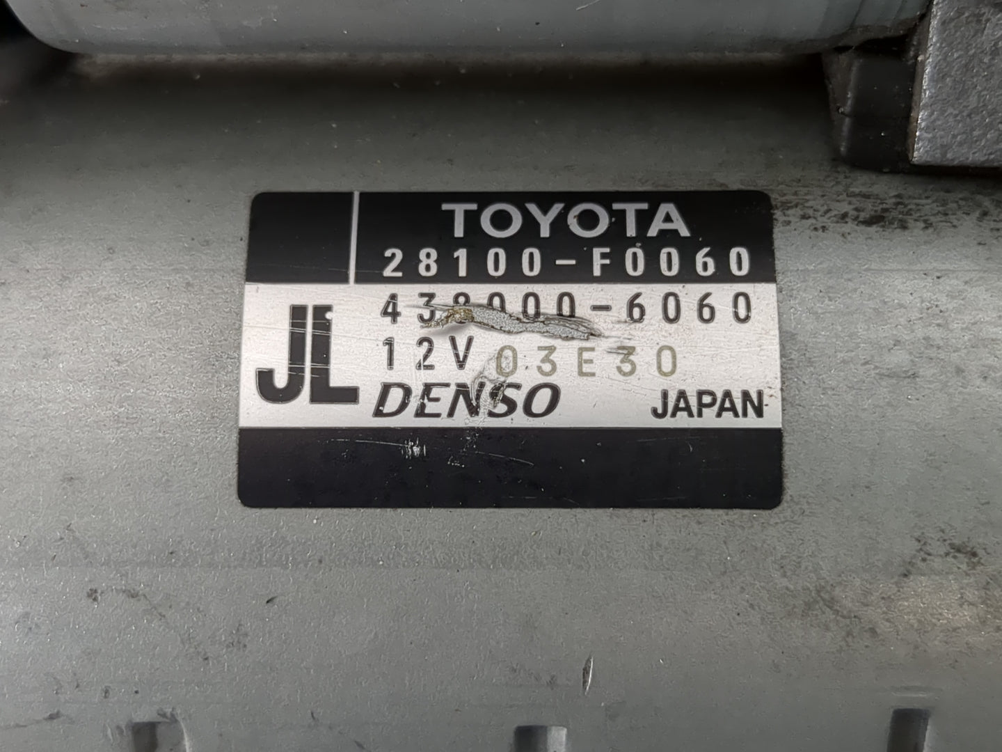 2018-2022 Toyota Camry Car Starter Motor Solenoid OEM P/N:28100-F0060 Fits Fits 2018 2019 2020 2021 2022 OEM Used Auto Parts