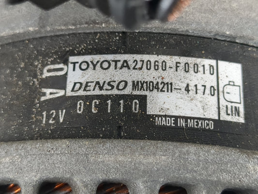 2018-2022 Toyota Camry Alternator Replacement Generator Charging Assembly Engine OEM P/N:27060-F0010 Fits OEM Used Auto Parts