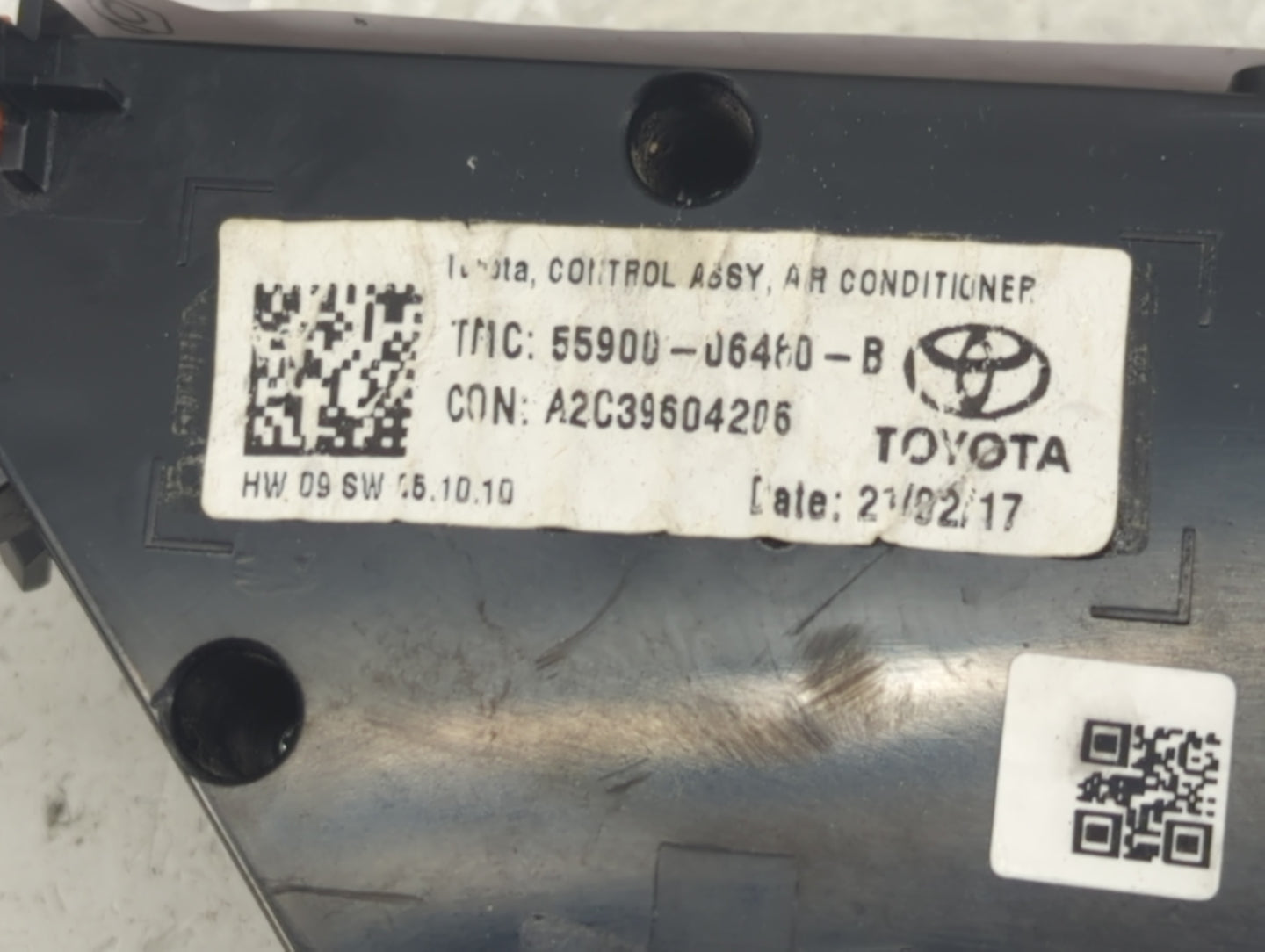 2018-2022 Toyota Camry Climate Control Module Temperature AC/Heater Replacement P/N:55900-06480-B Fits OEM Used Auto Parts -