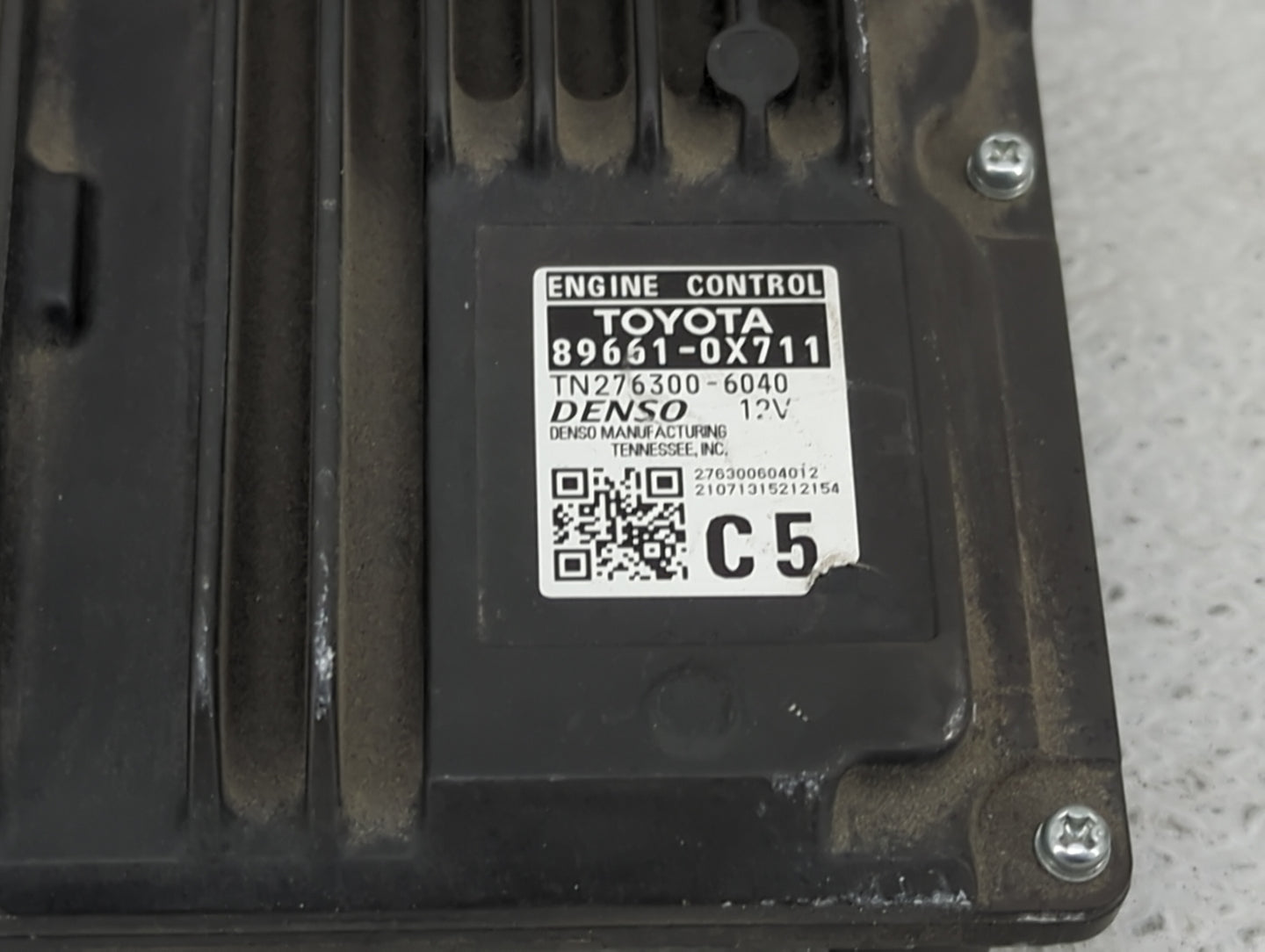 2020-2022 Toyota Camry PCM Engine Control Computer ECU ECM PCU OEM P/N:89661-0X711 TN276300-6040 Fits Fits 2020 2021 2022 OE