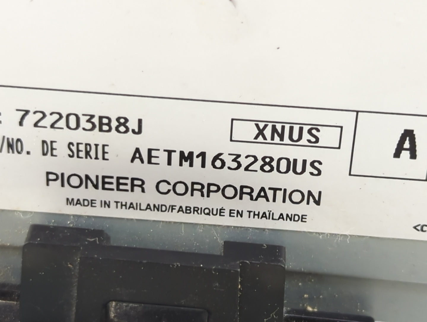 2021-2022 Toyota Camry Radio AM FM Cd Player Receiver Replacement P/N:72203B8J AETM163280US Fits Fits 2021 2022 OEM Used Aut