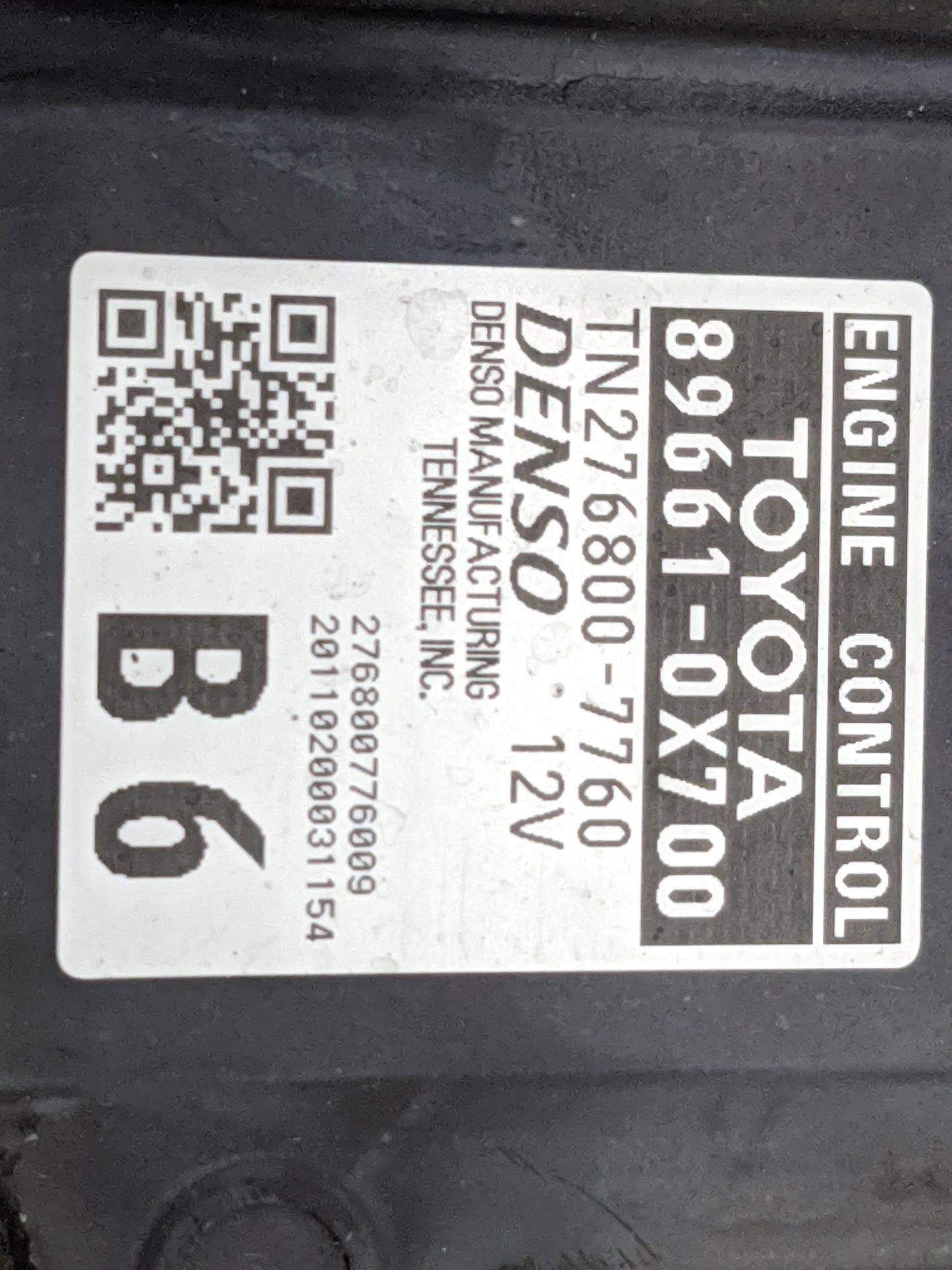 2020-2022 Toyota Camry PCM Engine Control Computer ECU ECM PCU OEM P/N:89661-0X700 TN276800-7760 Fits Fits 2020 2021 2022 OE