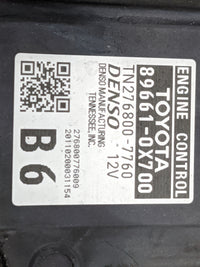 2020-2022 Toyota Camry PCM Engine Control Computer ECU ECM PCU OEM P/N:89661-0X700 TN276800-7760 Fits Fits 2020 2021 2022 OE