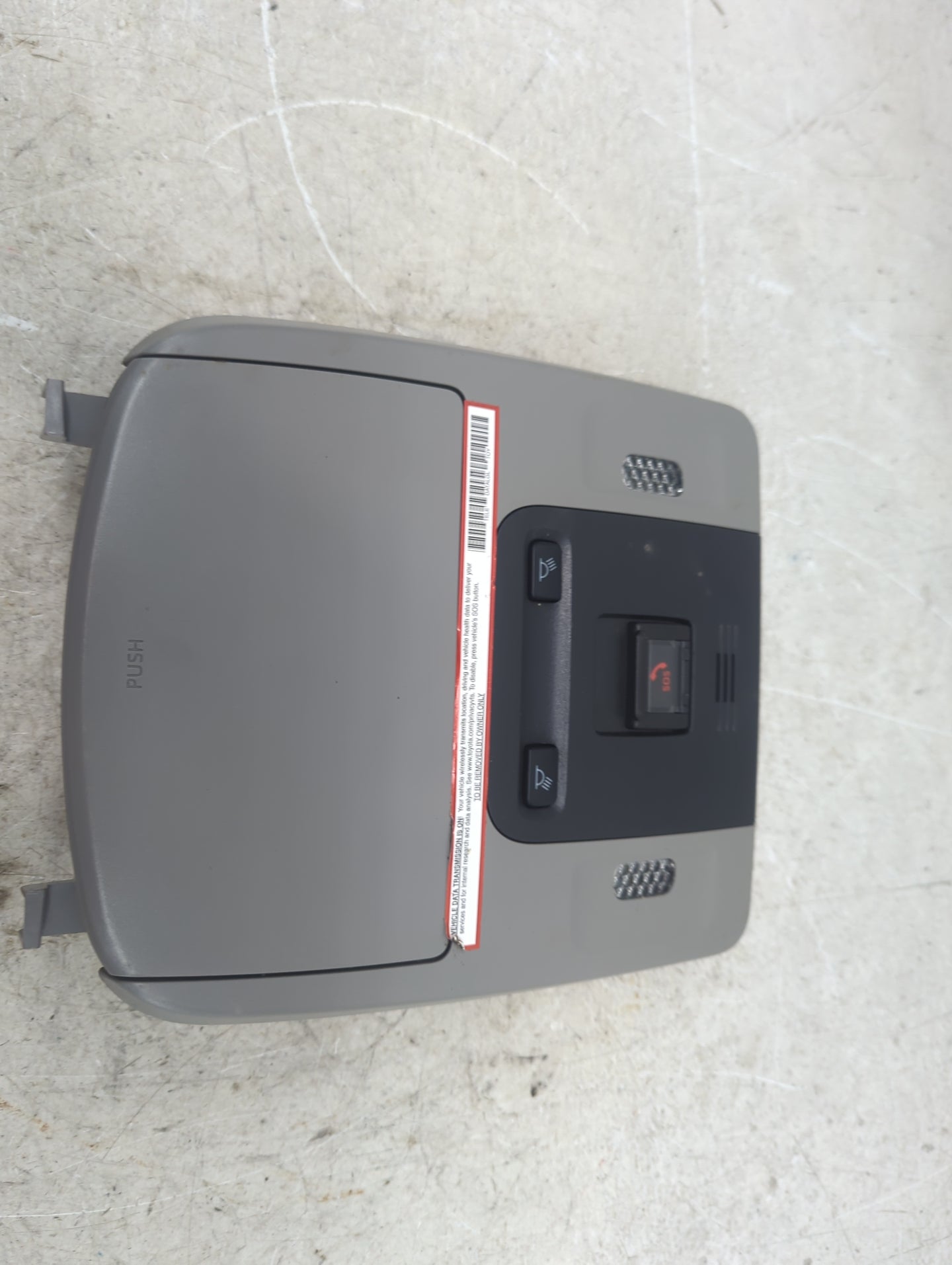 2021-2022 Toyota Camry Overhead Console W/rear Climate Control Gray 1482734 - Oemusedautoparts1.com