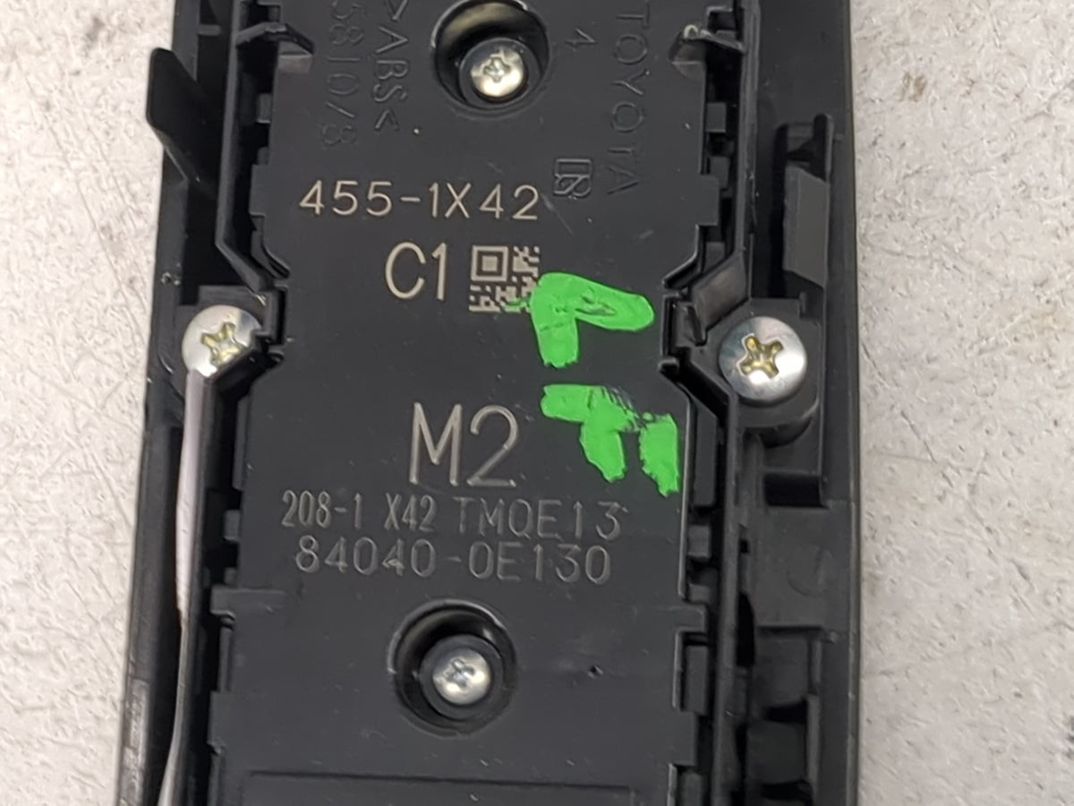 2018-2022 Toyota Camry Master Power Window Switch Replacement Driver Side Left P/N:84040-0E130 455-1X42 Fits OEM Used Auto P