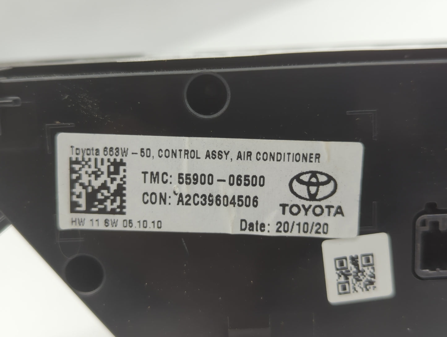 2018-2022 Toyota Camry Climate Control Module Temperature AC/Heater Replacement P/N:55900-06500 Fits Fits 2018 2019 2020 202