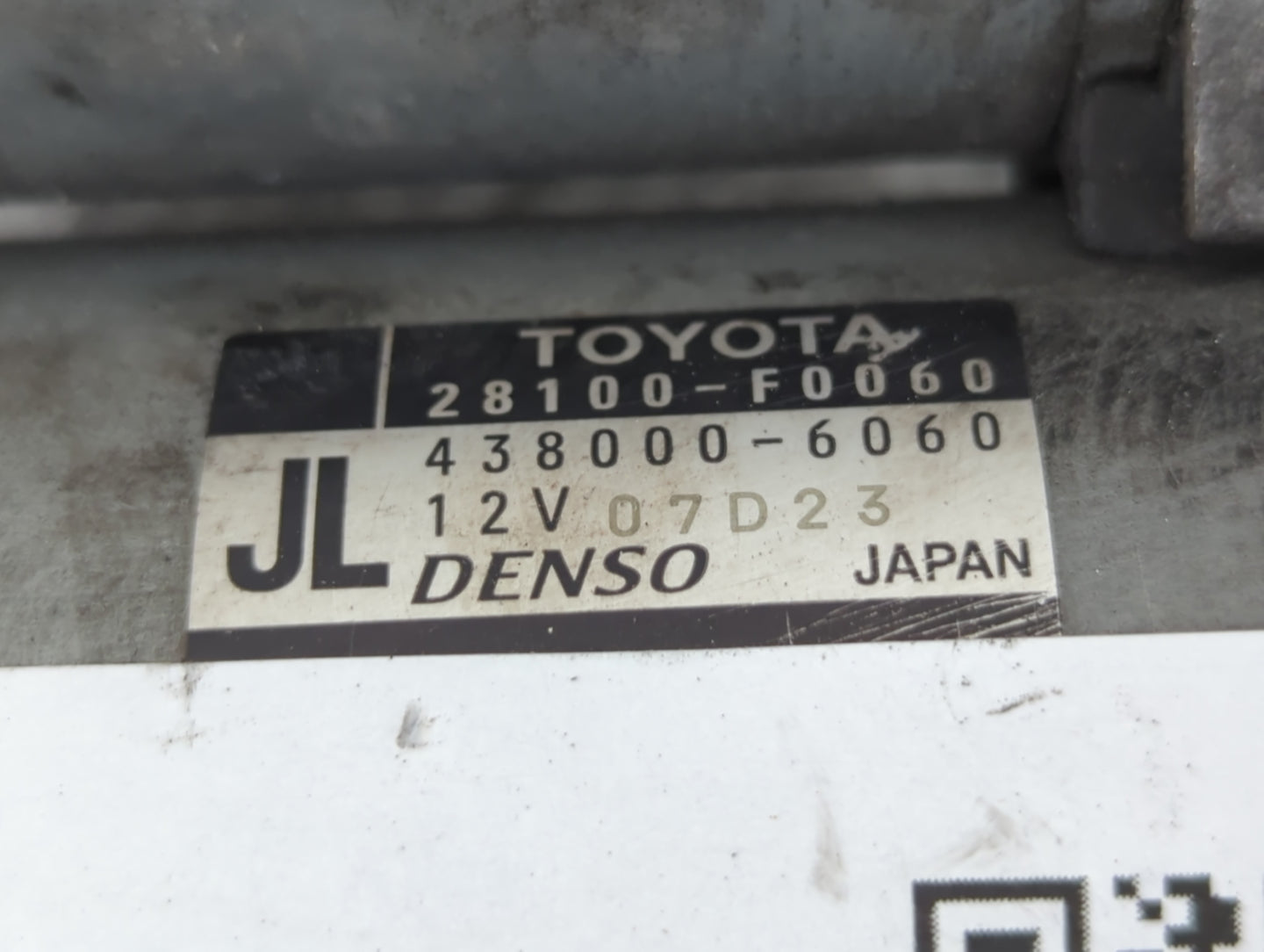 2018-2022 Toyota Camry Car Starter Motor Solenoid OEM P/N:438000-6060 28100-F0060 Fits Fits 2018 2019 2020 2021 2022 OEM Use