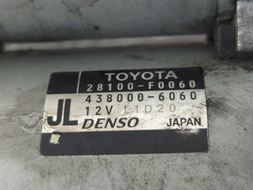 2018-2022 Toyota Camry Car Starter Motor Solenoid OEM P/N:438000-6060 28100-F0060 Fits Fits 2018 2019 2020 2021 2022 OEM Used Auto Parts