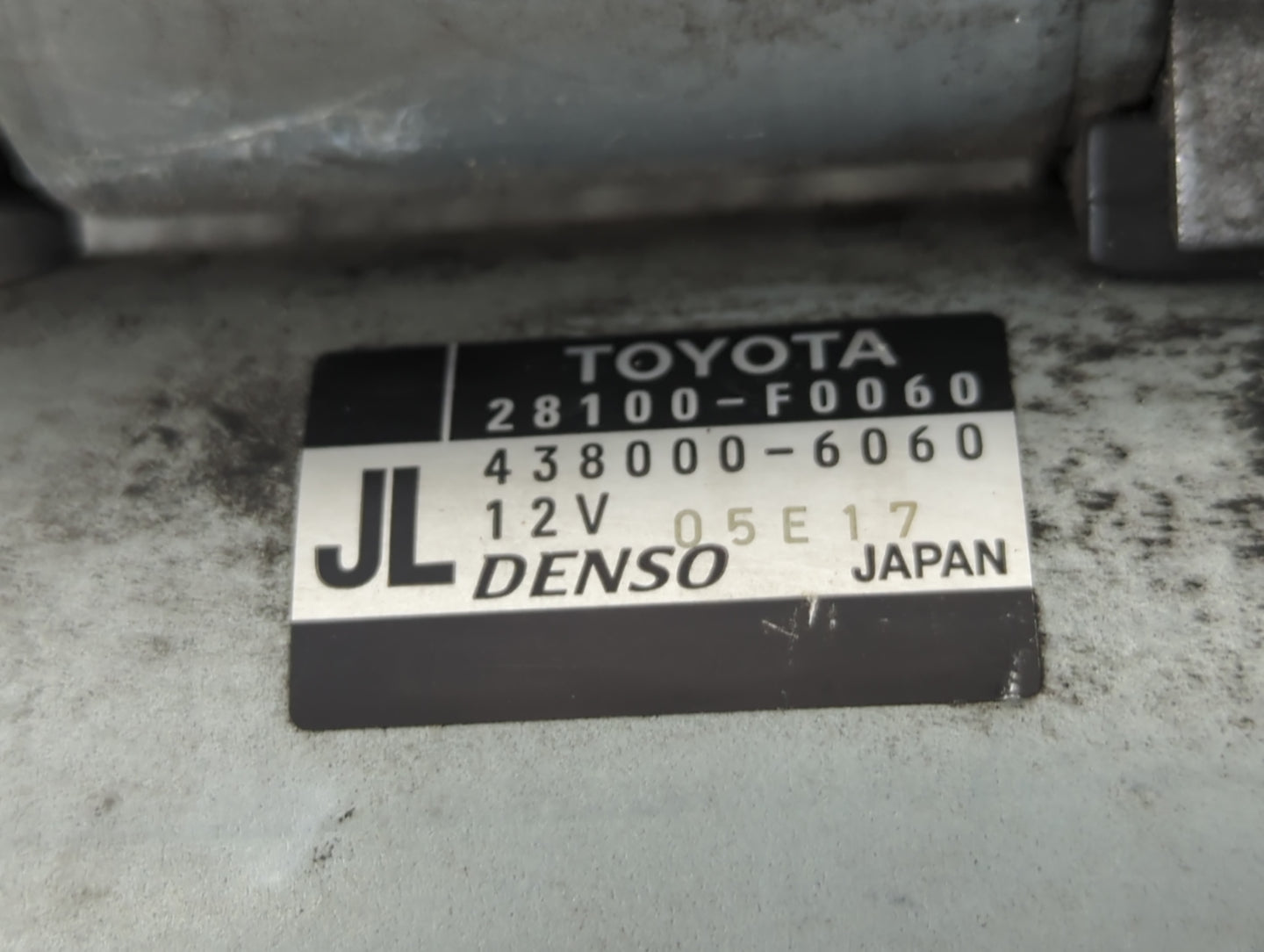 2018-2022 Toyota Camry Car Starter Motor Solenoid OEM P/N:438000-6060 28100-F0060 Fits Fits 2018 2019 2020 2021 2022 OEM Use