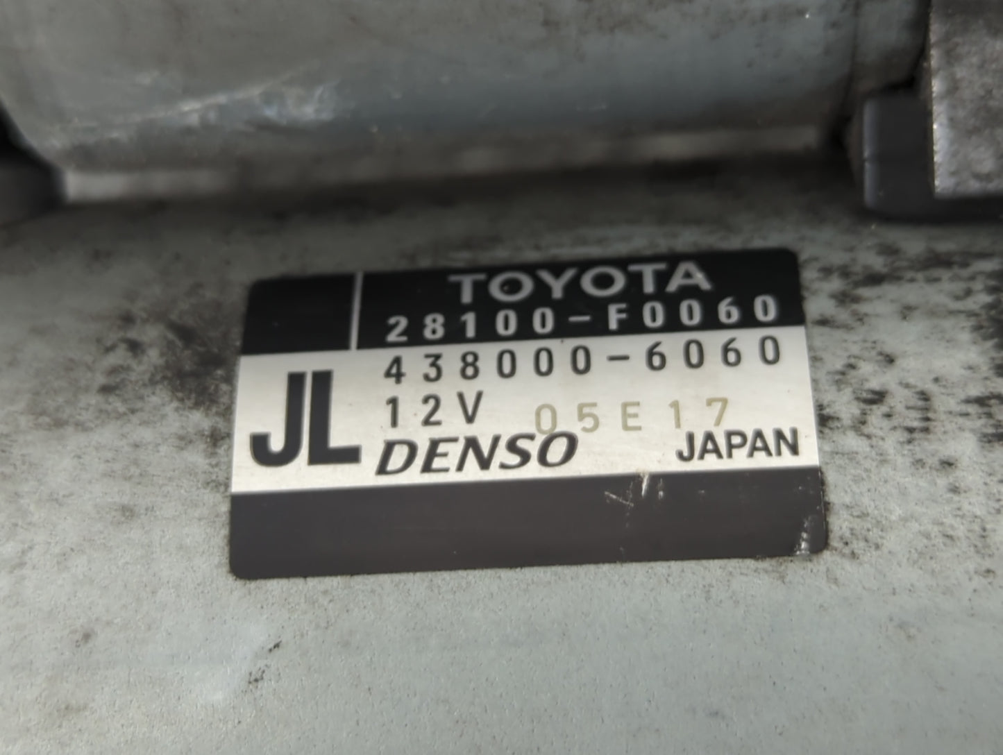 2018-2022 Toyota Camry Car Starter Motor Solenoid OEM P/N:438000-6060 28100-F0060 Fits Fits 2018 2019 2020 2021 2022 OEM Use