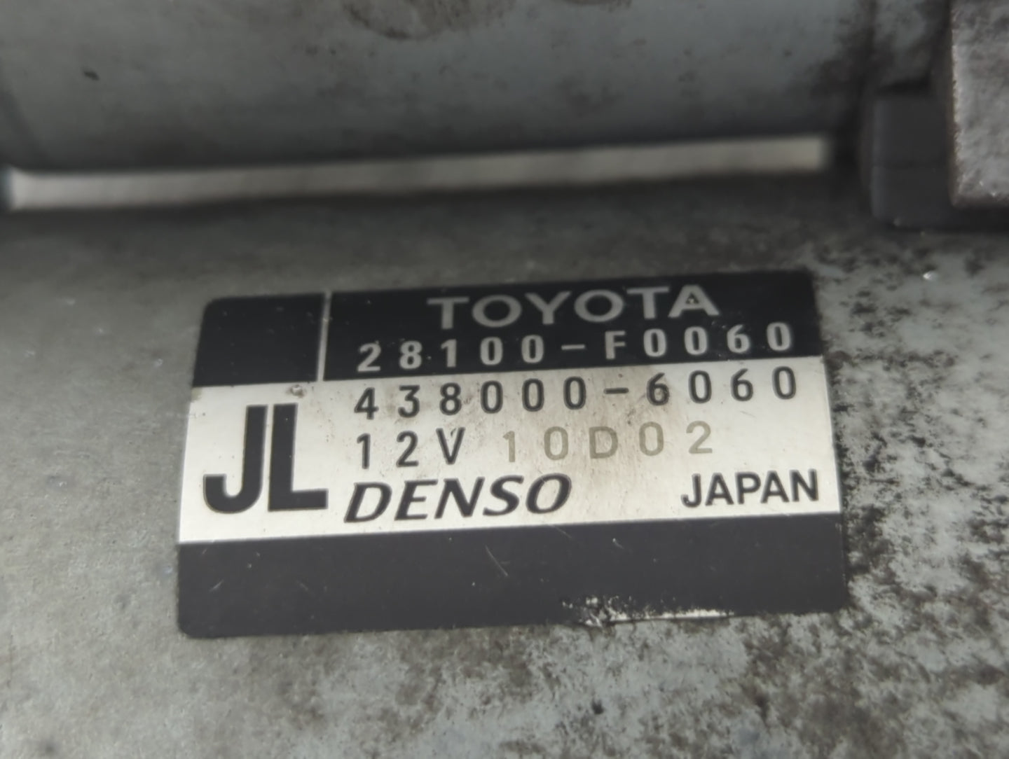 2018-2022 Toyota Camry Car Starter Motor Solenoid OEM P/N:28100-F0060 438000-6060 Fits Fits 2018 2019 2020 2021 2022 OEM Use