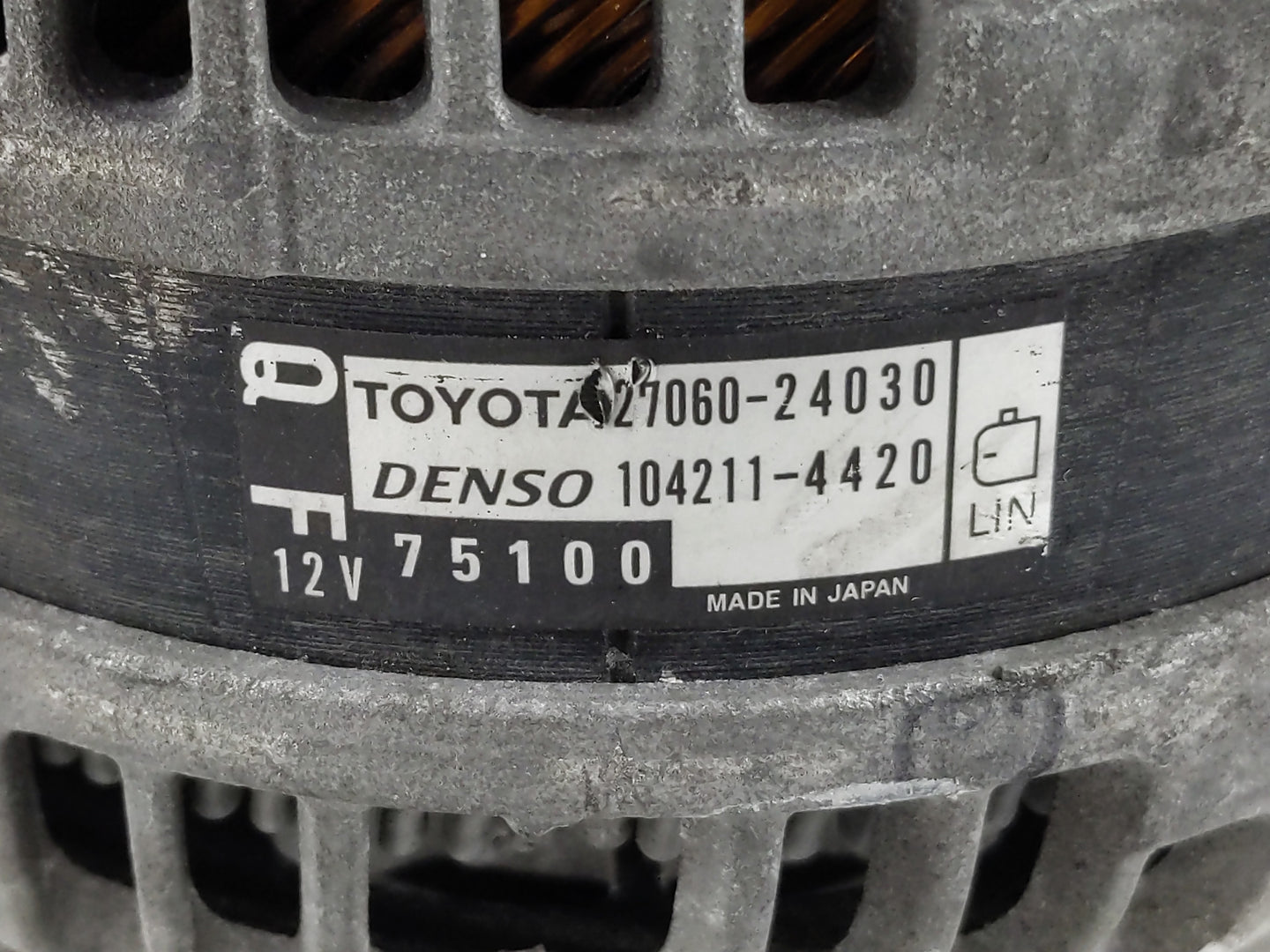 2019-2022 Toyota Corolla Alternator Replacement Generator Charging Assembly Engine OEM P/N:104211-4420 27060-24030 Fits OEM 