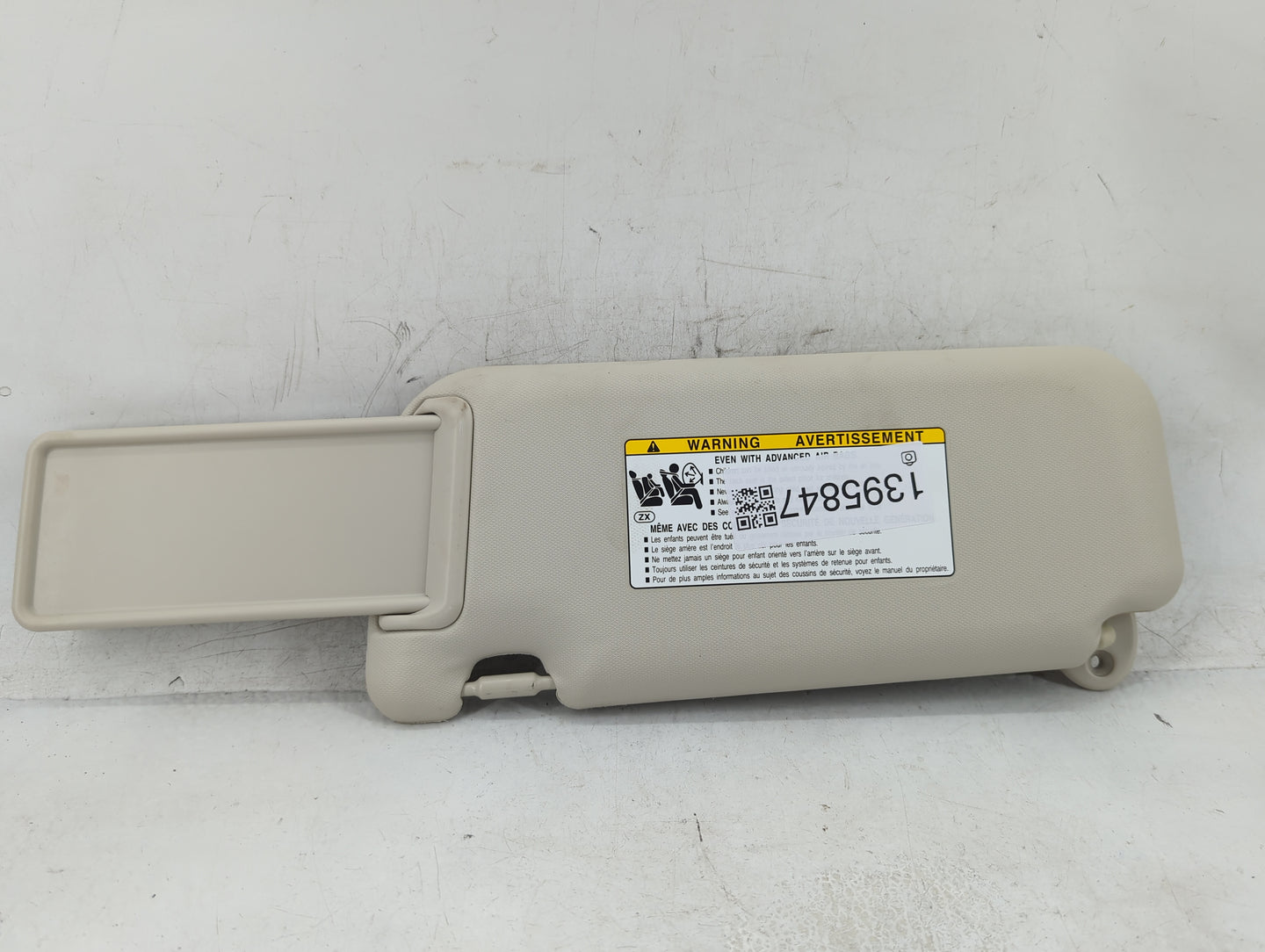 2019-2022 Toyota Corolla Sun Visor Shade Replacement Passenger Right Mirror Fits Fits 2019 2020 2021 2022 OEM Used Auto Part