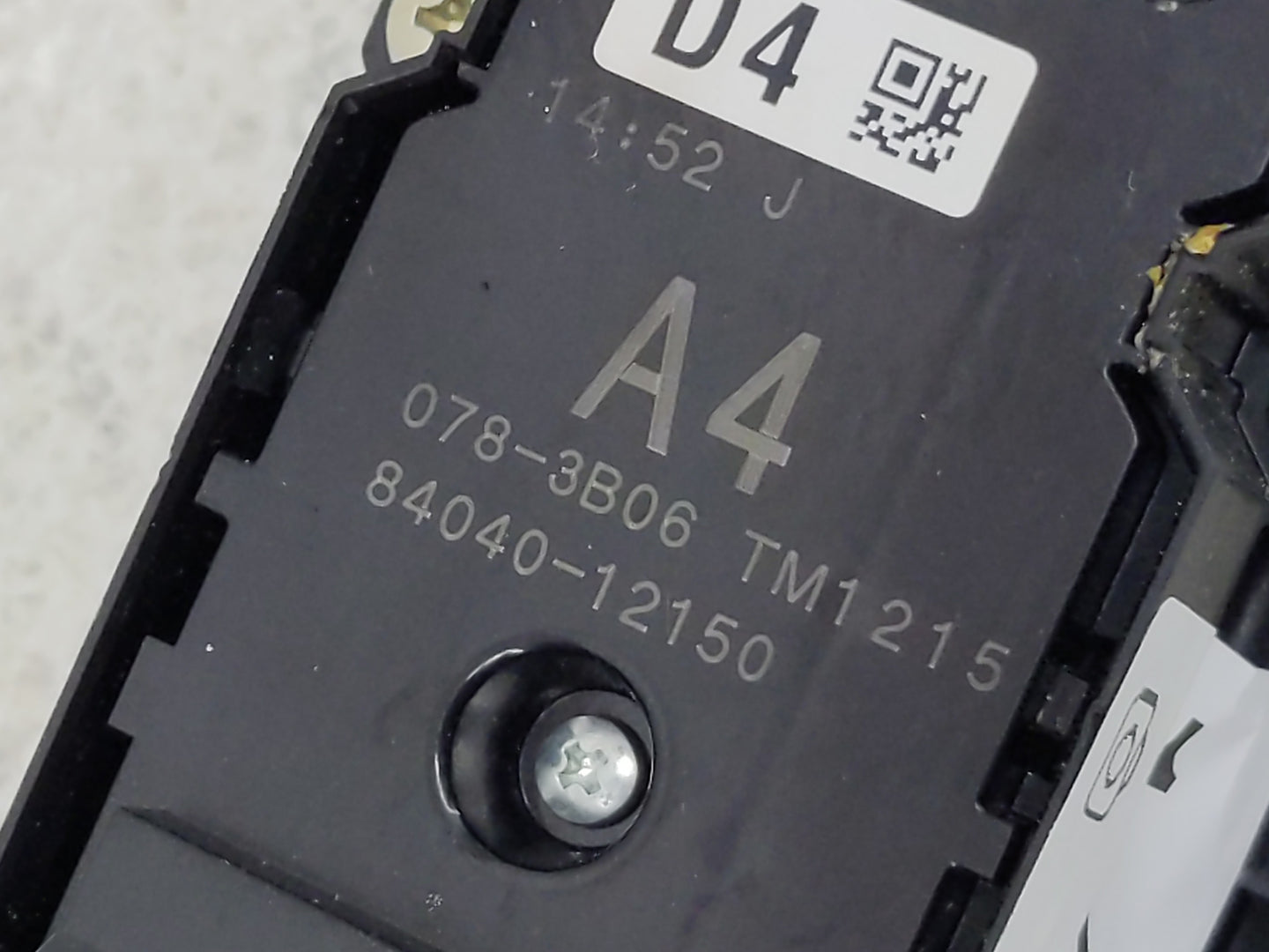 2021 Toyota Corolla Master Power Window Switch Replacement Driver Side Left P/N:84040-12150 Fits Fits 2019 2020 OEM Used Aut