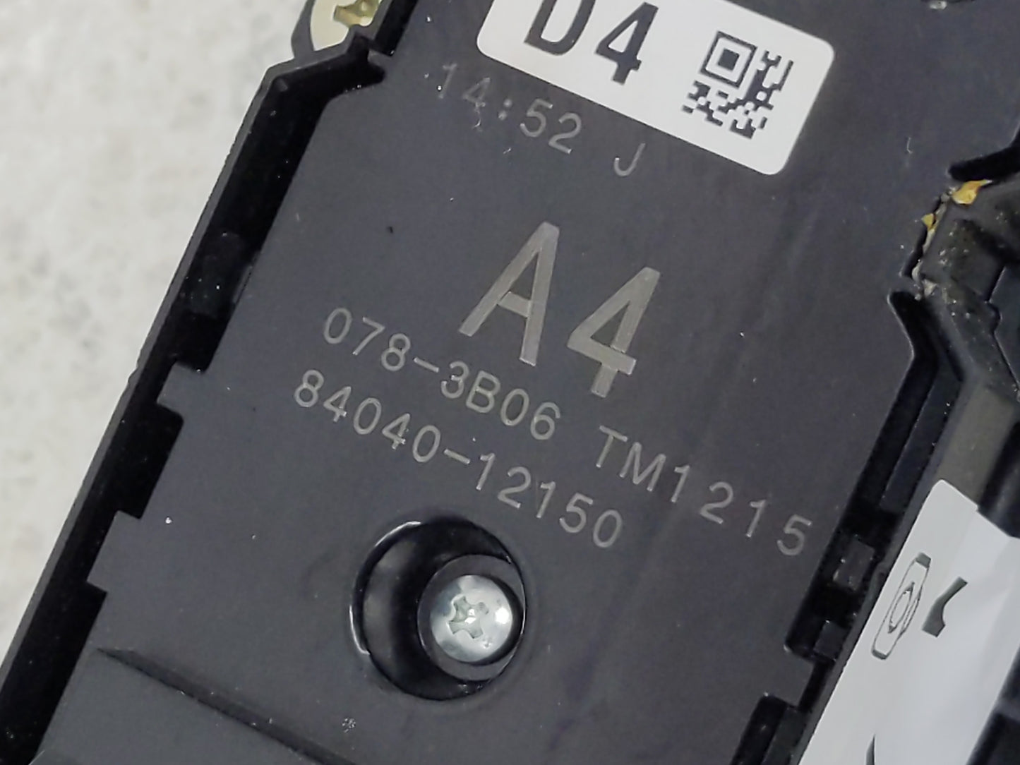 2021 Toyota Corolla Master Power Window Switch Replacement Driver Side Left P/N:84040-12150 Fits Fits 2019 2020 OEM Used Aut