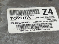 2015-2016 Toyota Corolla PCM Engine Control Computer ECU ECM PCU OEM P/N:89661-0Z640 28447012 Fits Fits 2015 2016 OEM Used A