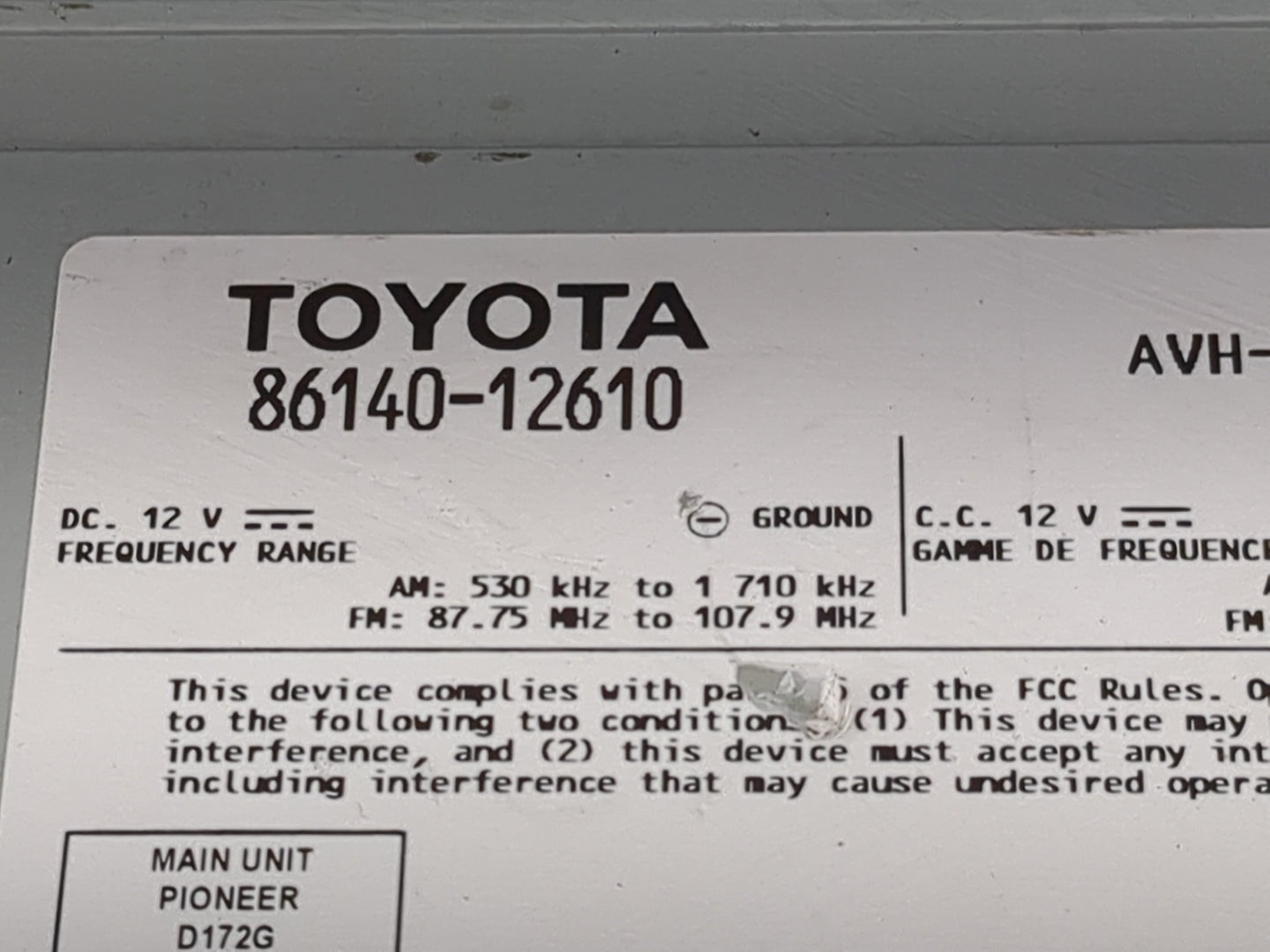 2021 Toyota Corolla Information Display Screen - Oemusedautoparts1.com