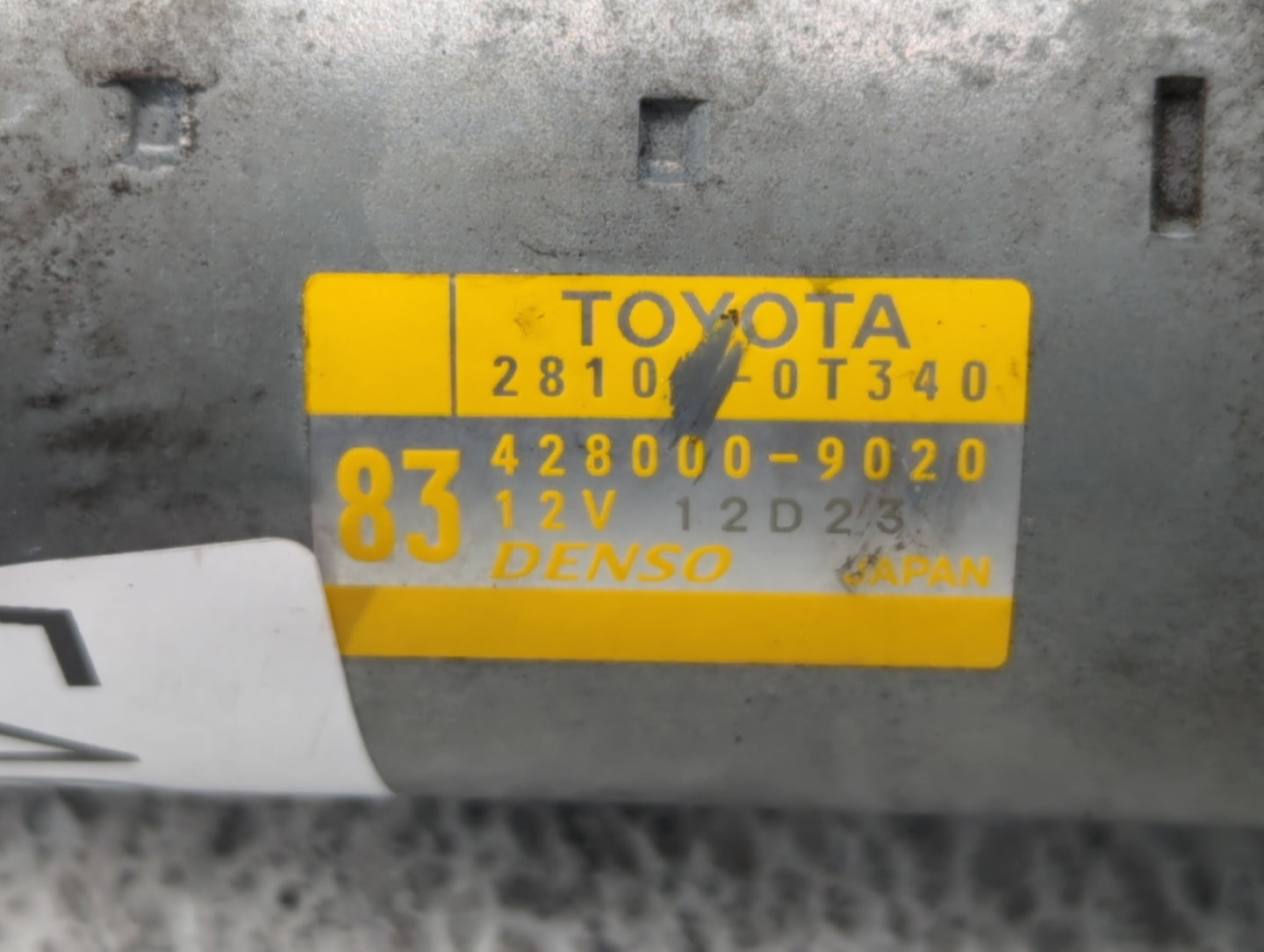 2015-2022 Toyota Corolla Car Starter Motor Solenoid OEM P/N:428000-9020 28100-0T340 Fits OEM Used Auto Parts - Oemusedautopa