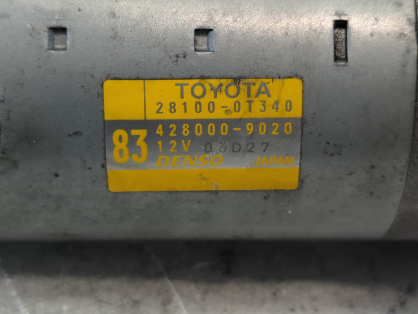 2015-2022 Toyota Corolla Car Starter Motor Solenoid OEM P/N:428000-9020 28100-0T340 Fits OEM Used Auto Parts - Oemusedautopa