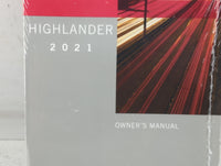 2021 Toyota Highlander Owners Manual Book Guide P/N:01999-0E142 OEM Used Auto Parts - Oemusedautoparts1.com