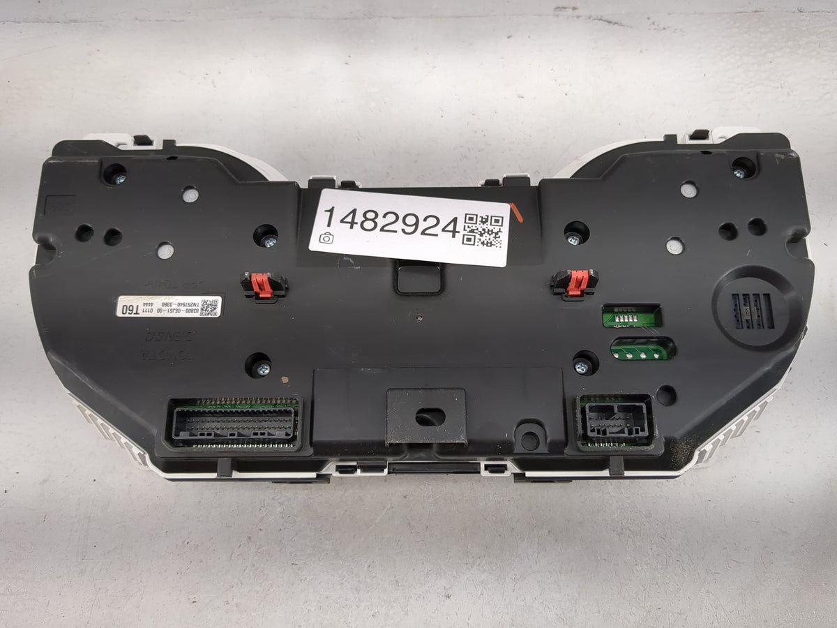 2021 Toyota Highlander Instrument Cluster Speedometer Gauges P/N:83800-0EJ51-00 TN257640-0360 Miles: Fits OEM Used Auto Part
