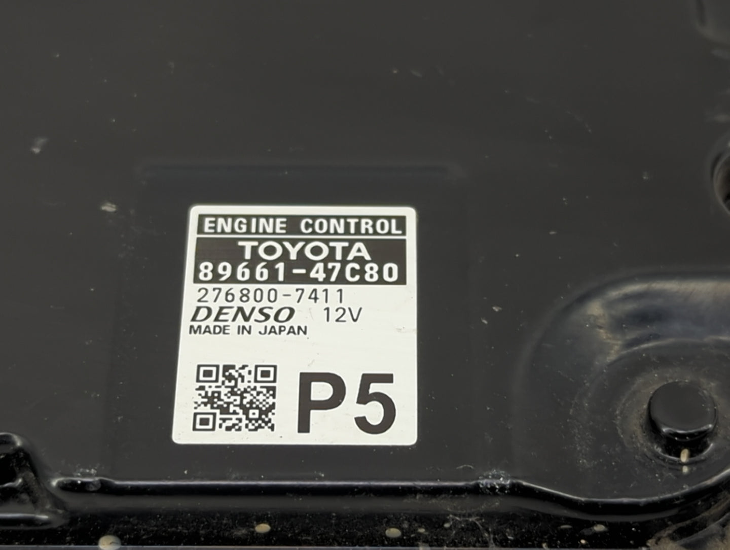 2021-2022 Toyota Prius PCM Engine Control Computer ECU ECM PCU OEM P/N:89661-47C80 276800-7411 Fits Fits 2021 2022 OEM Used 