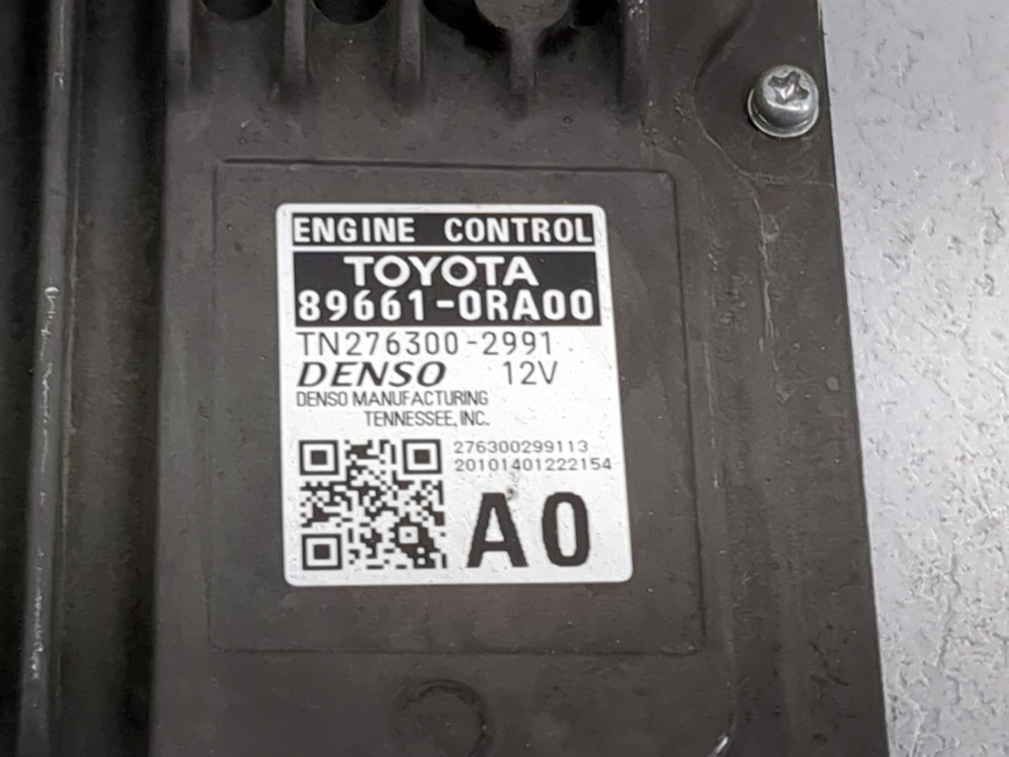 2020 Toyota Rav4 PCM Engine Control Computer ECU ECM PCU OEM P/N:89661-0RA00 TN276300-2991 Fits OEM Used Auto Parts - Oemuse