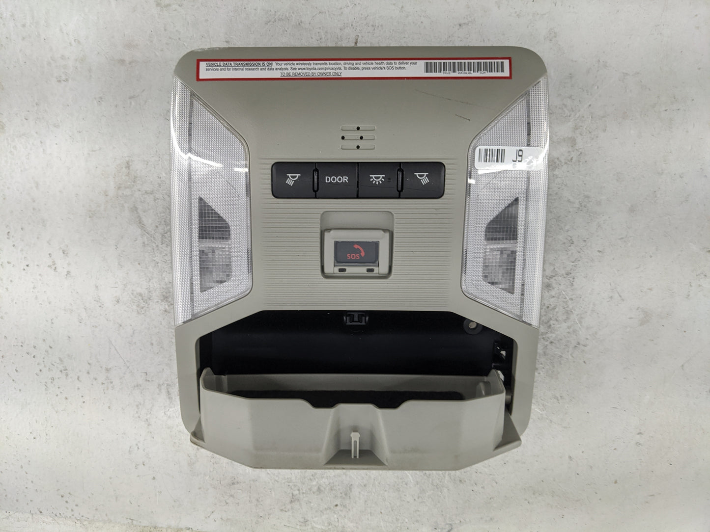 2019-2022 Toyota Rav4 Overhead Roof Console 1483198 - Oemusedautoparts1.com