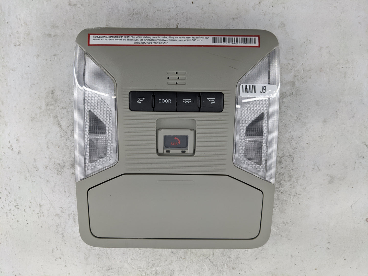 2019-2022 Toyota Rav4 Overhead Roof Console 1483198 - Oemusedautoparts1.com