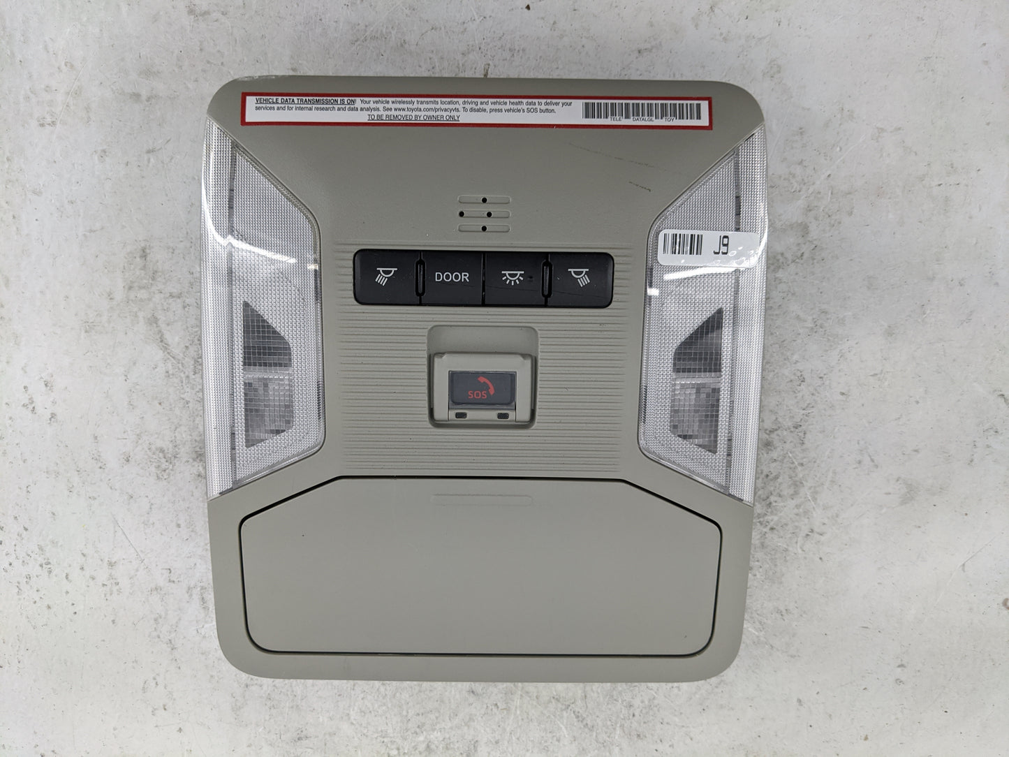 2019-2022 Toyota Rav4 Overhead Roof Console 1483198 - Oemusedautoparts1.com