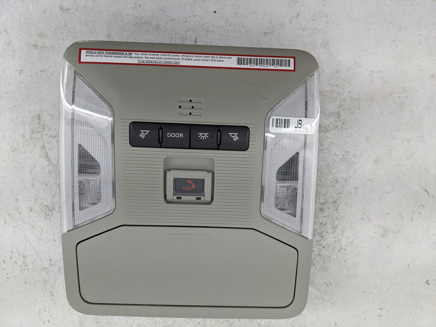 2019-2022 Toyota Rav4 Overhead Roof Console 1483198 - Oemusedautoparts1.com