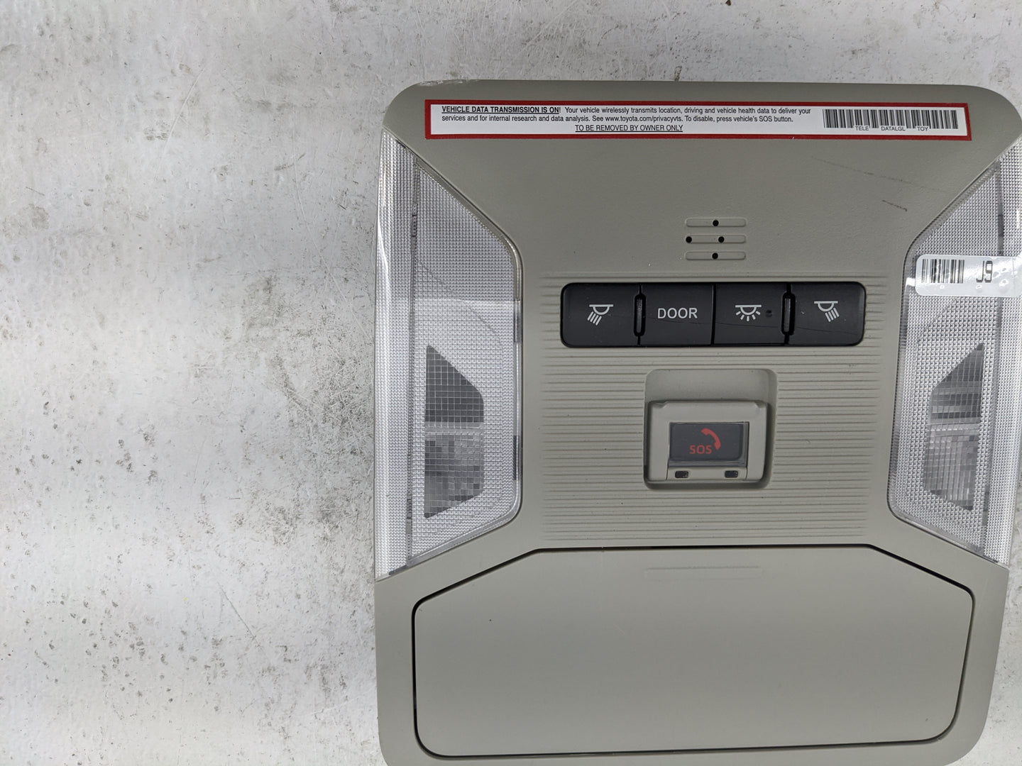 2019-2022 Toyota Rav4 Overhead Roof Console 1483198 - Oemusedautoparts1.com