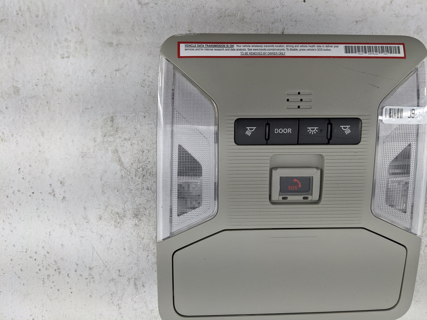 2019-2022 Toyota Rav4 Overhead Roof Console 1483198 - Oemusedautoparts1.com