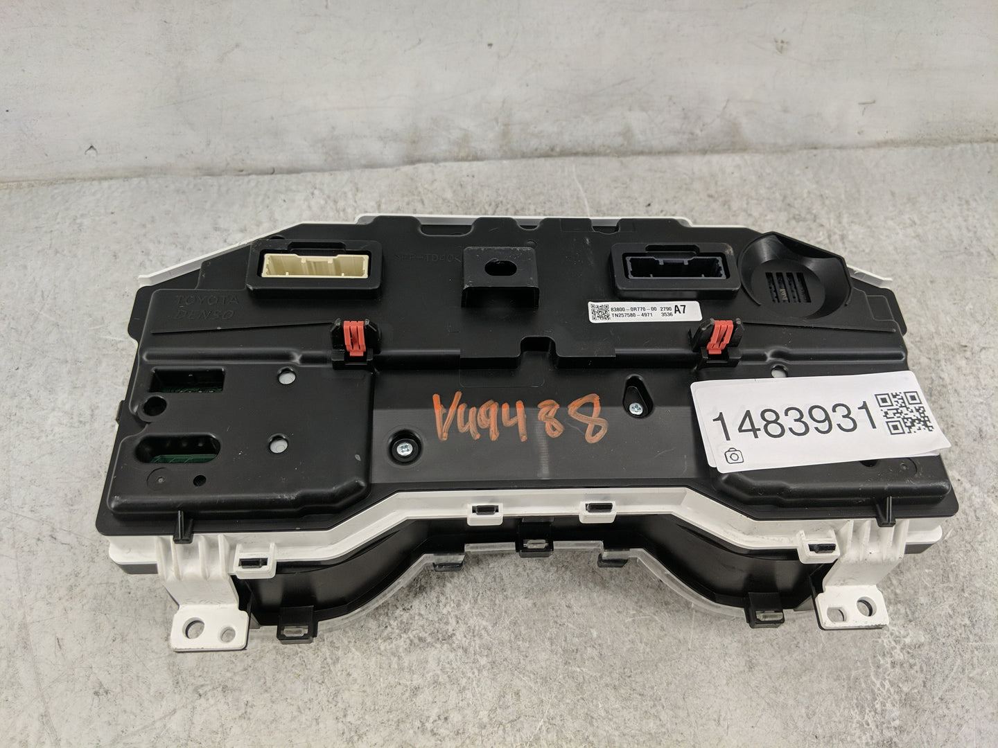 2021 Toyota Rav4 Instrument Cluster Speedometer Gauges P/N:83800-0R770-00 83800-0R770, TN257580-4971 Miles: Fits OEM Used Au