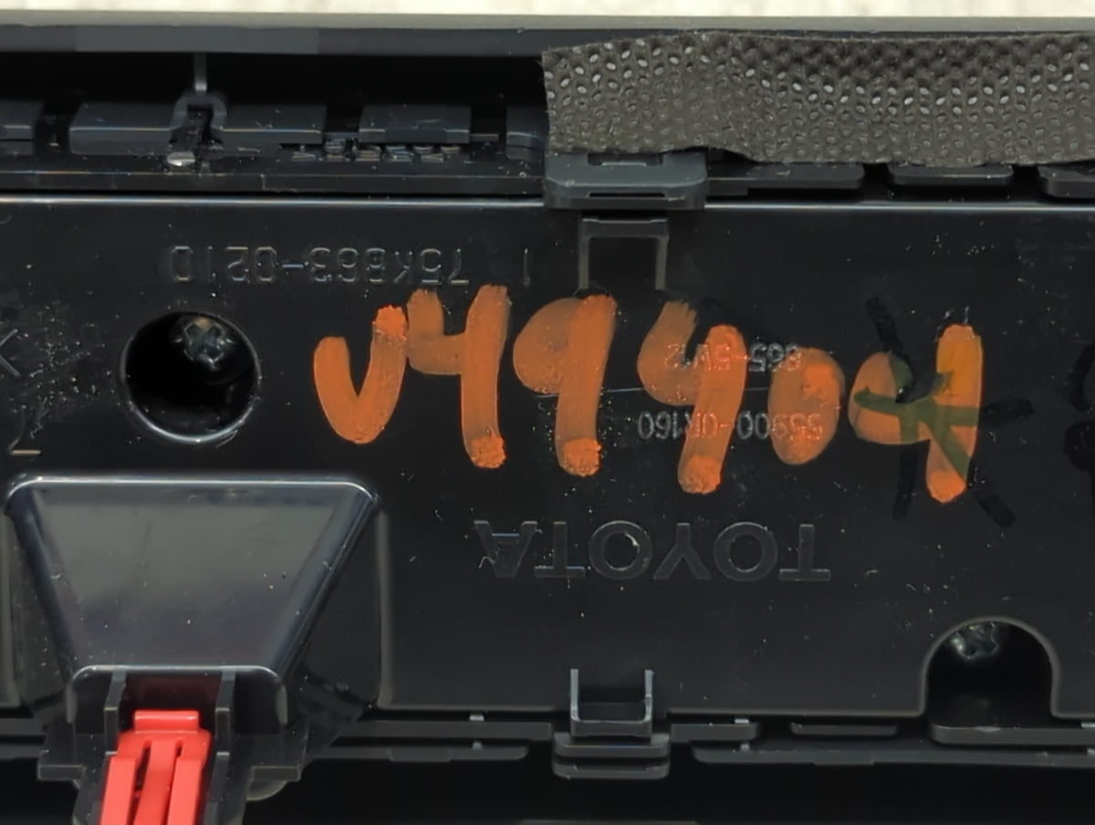 2019-2022 Toyota Rav4 Climate Control Module Temperature AC/Heater Replacement P/N:55900-0R160 75K863-0210 Fits OEM Used Aut