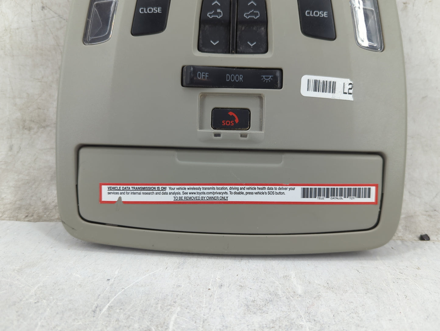 2021 Toyota Sienna Overhead Roof Console Tan - Oemusedautoparts1.com