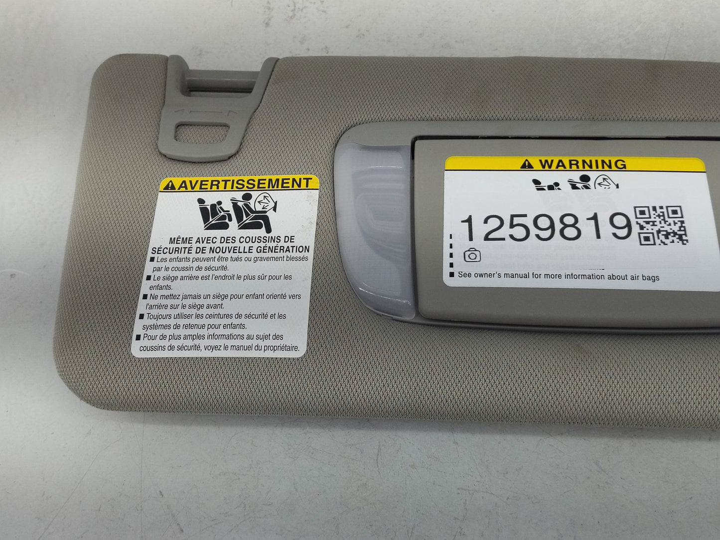 2016-2022 Toyota Tacoma Sun Visor Shade Replacement Passenger Right Mirror Fits Fits 2016 2017 2018 2019 2020 2021 2022 OEM 