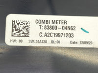 2021 Toyota Tacoma Instrument Cluster Speedometer Gauges P/N:83800-04N62 Fits OEM Used Auto Parts - Oemusedautoparts1.com