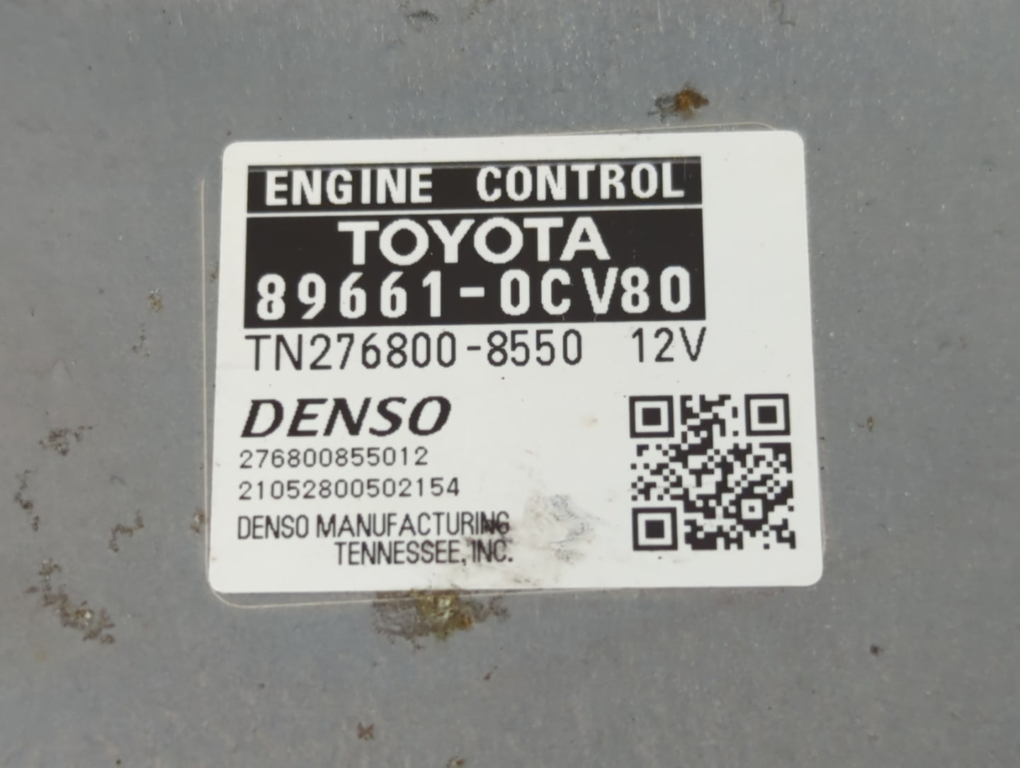 2020-2021 Toyota Tundra PCM Engine Control Computer ECU ECM PCU OEM P/N:89661-0CV80 Fits Fits 2020 2021 OEM Used Auto Parts 