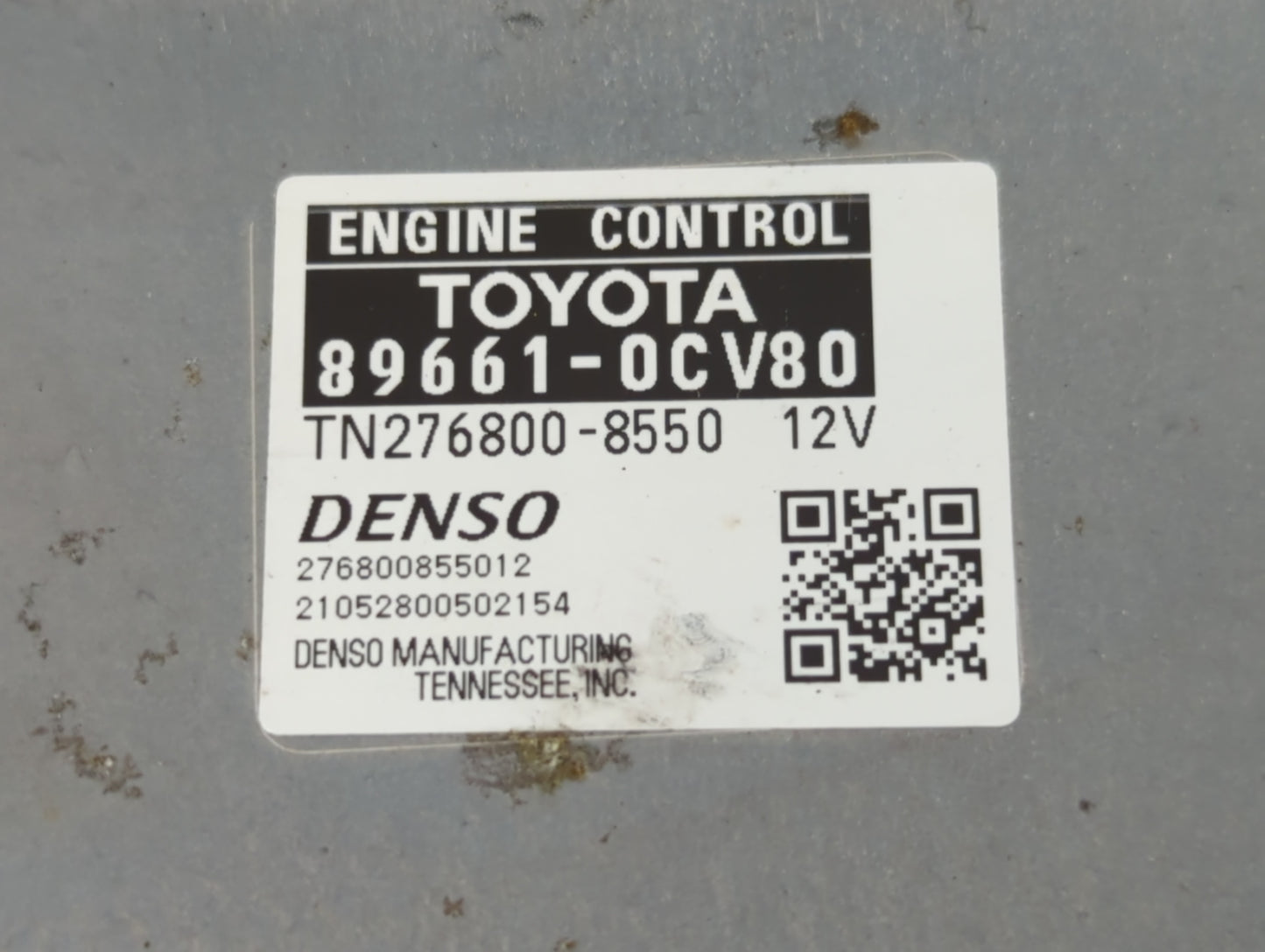 2020-2021 Toyota Tundra PCM Engine Control Computer ECU ECM PCU OEM P/N:89661-0CV80 Fits Fits 2020 2021 OEM Used Auto Parts 