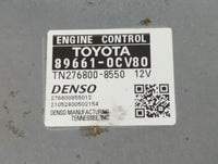 2020-2021 Toyota Tundra PCM Engine Control Computer ECU ECM PCU OEM P/N:89661-0CV80 Fits Fits 2020 2021 OEM Used Auto Parts 