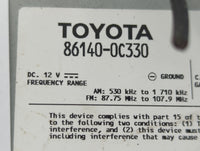 2020-2021 Toyota Tundra Radio AM FM Cd Player Receiver Replacement P/N:86140-0C330 Fits Fits 2020 2021 OEM Used Auto Parts -