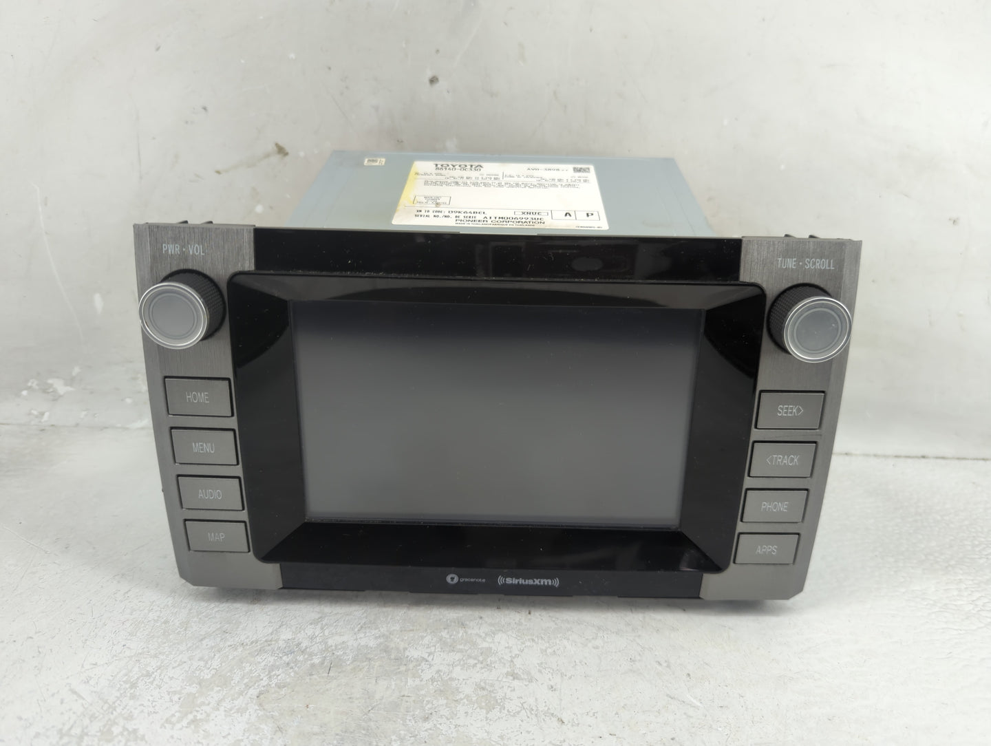 2020-2021 Toyota Tundra Radio AM FM Cd Player Receiver Replacement P/N:86140-0C330 Fits Fits 2020 2021 OEM Used Auto Parts -