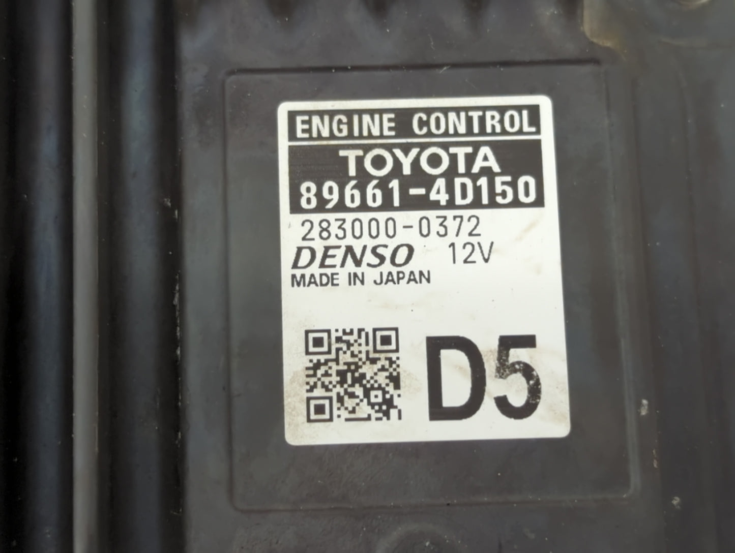 2021-2022 Toyota Venza PCM Engine Control Computer ECU ECM PCU OEM P/N:283000-0372 89661-4D150 Fits Fits 2021 2022 OEM Used 