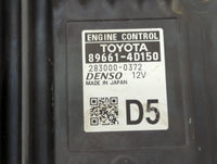 2021-2022 Toyota Venza PCM Engine Control Computer ECU ECM PCU OEM P/N:283000-0372 89661-4D150 Fits Fits 2021 2022 OEM Used 