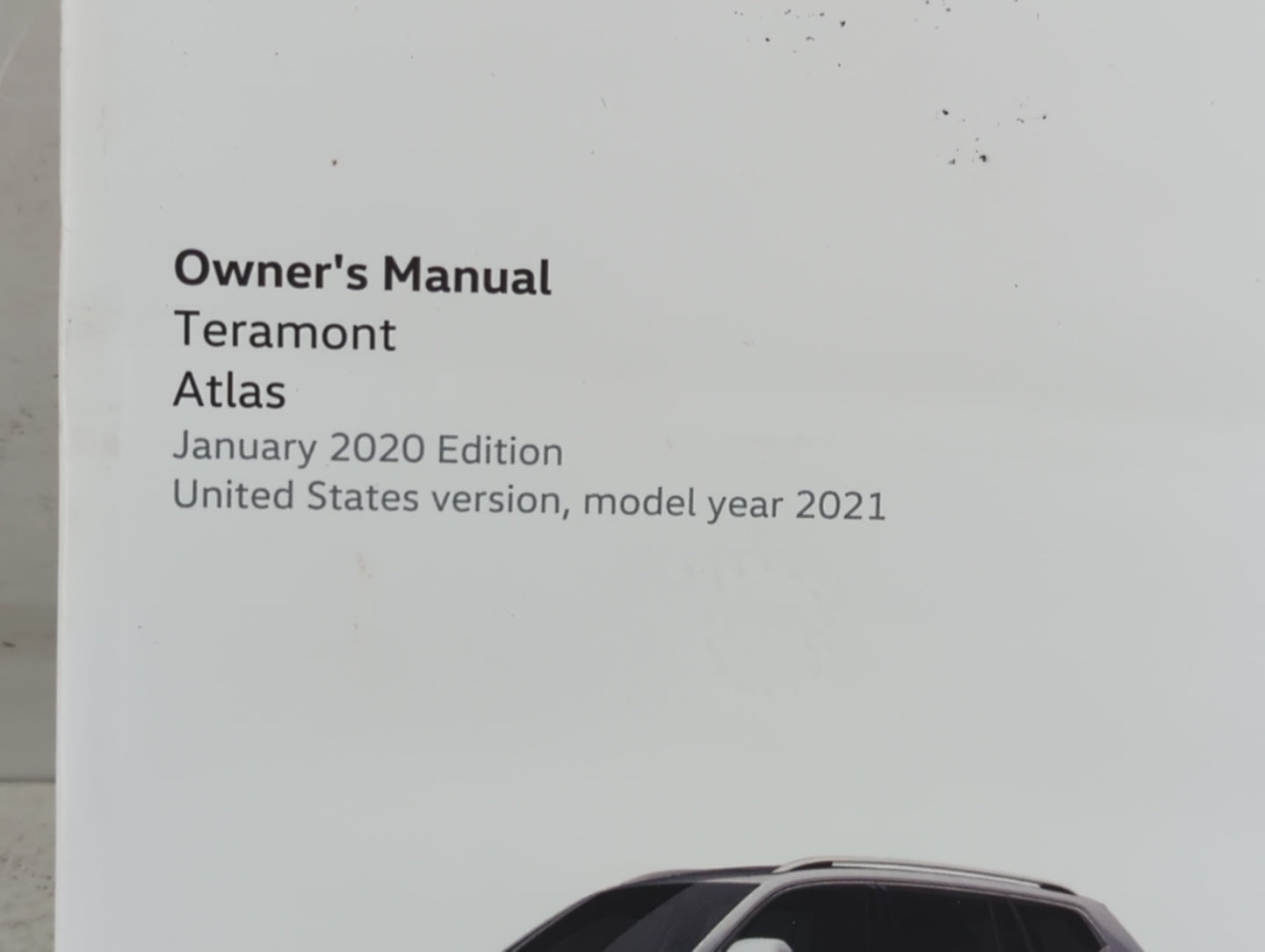 2021 Volkswagen Atlas Owners Manual Book Guide P/N:3CN012723SE OEM Used Auto Parts - Oemusedautoparts1.com