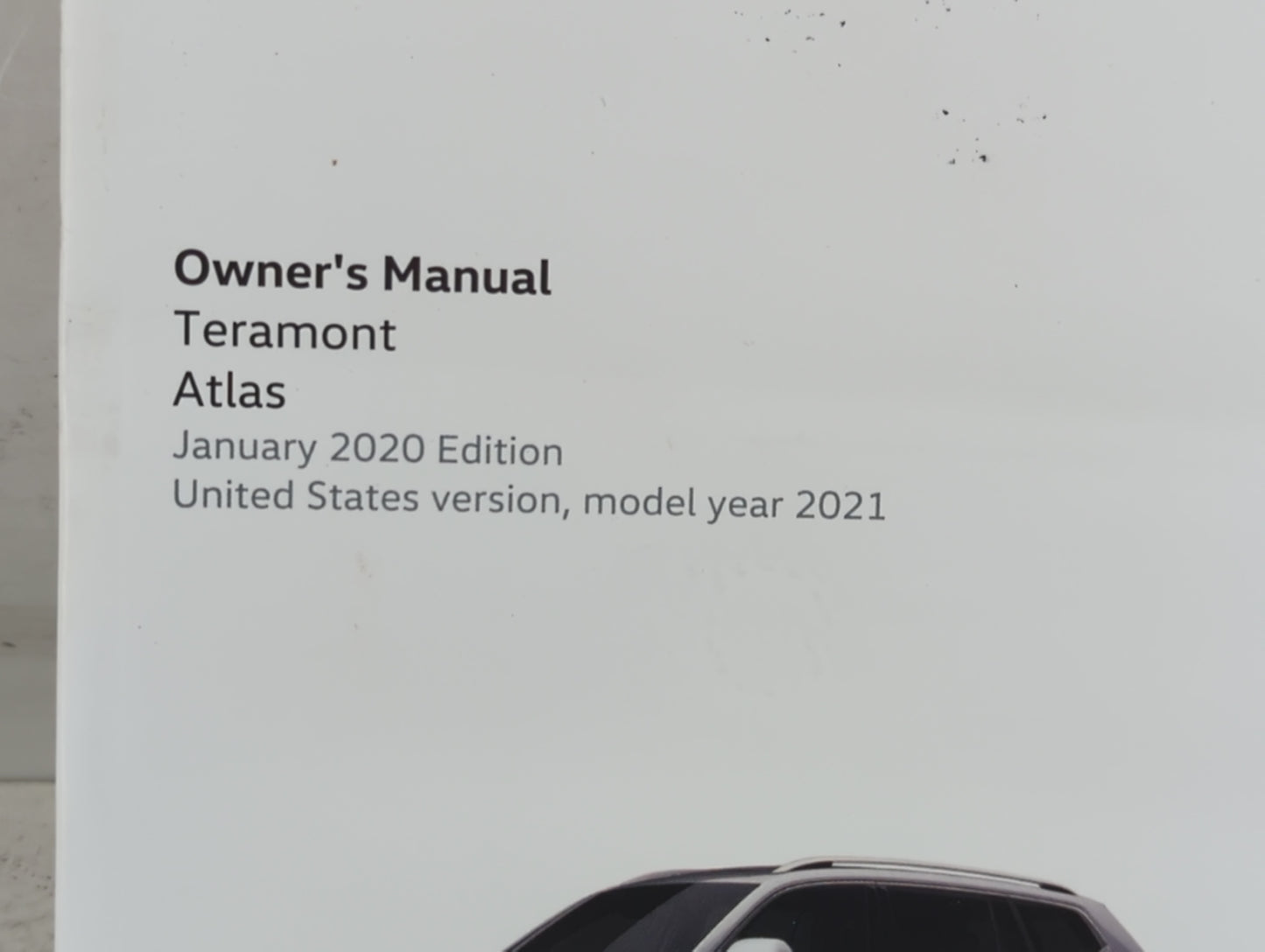 2021 Volkswagen Atlas Owners Manual Book Guide P/N:3CN012723SE OEM Used Auto Parts - Oemusedautoparts1.com