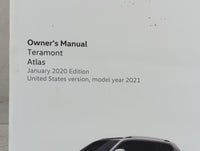 2021 Volkswagen Atlas Owners Manual Book Guide P/N:3CN012723SE OEM Used Auto Parts - Oemusedautoparts1.com